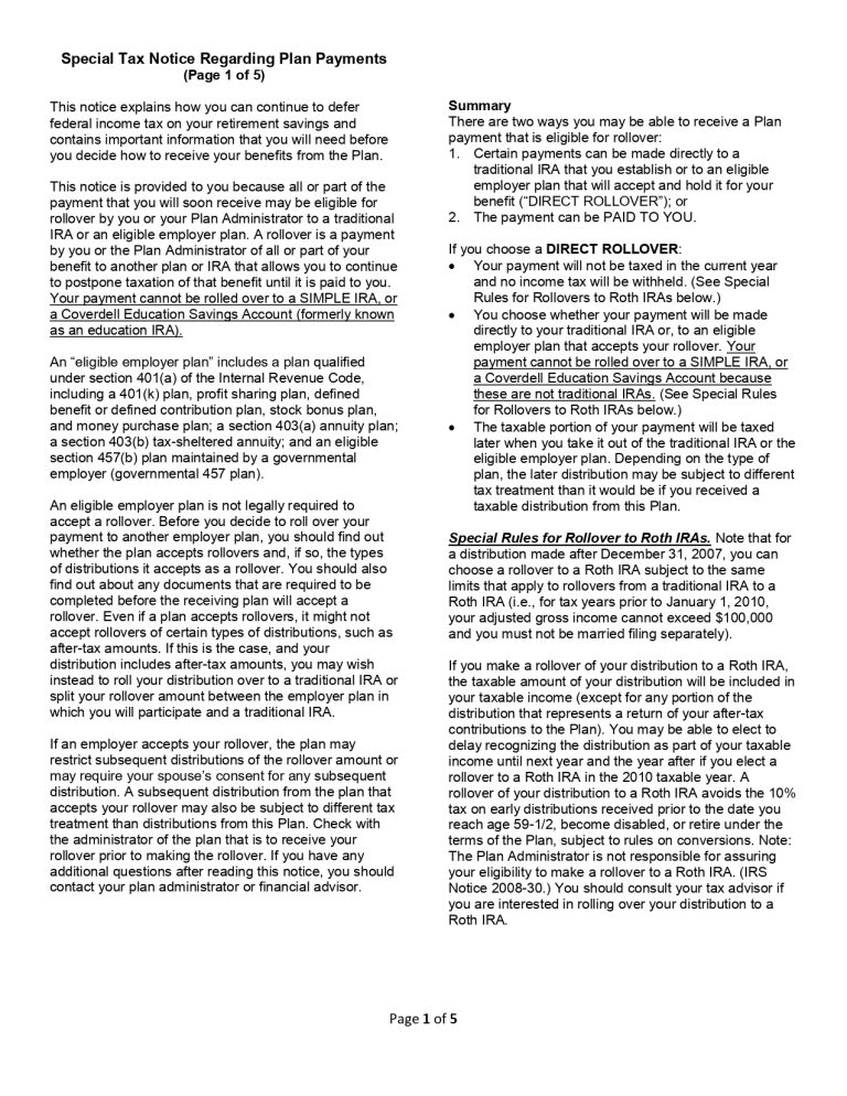 Special Tax Notice Regarding Plan Payments_v2016_page-0001